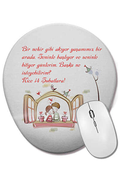 BASKI DÜNYASI Δώρο για την Ημέρα του Αγίου Βαλεντίνου 027 Οβάλ ποντίκι με υπο...