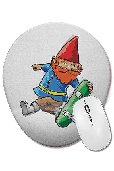 BASKI DÜNYASI Οβάλ ποντίκι ποντικοπολιτείας με υποστήριξη καρπού SK8 Gnomo