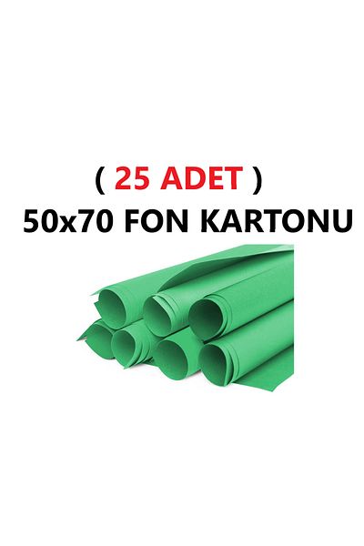 TİFOYS 25 Pieces 50X70 cm Dark Green Background Cardboard Roll Large Size Kindergarten and School