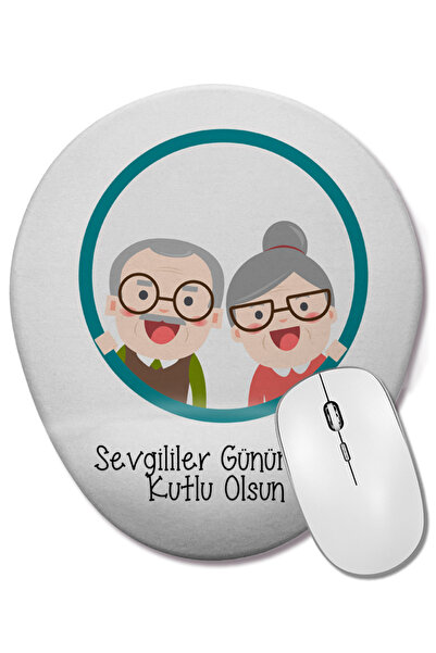 BASKI DÜNYASI Подарък за Свети Валентин за любимия човек 0101 Овална подложка...