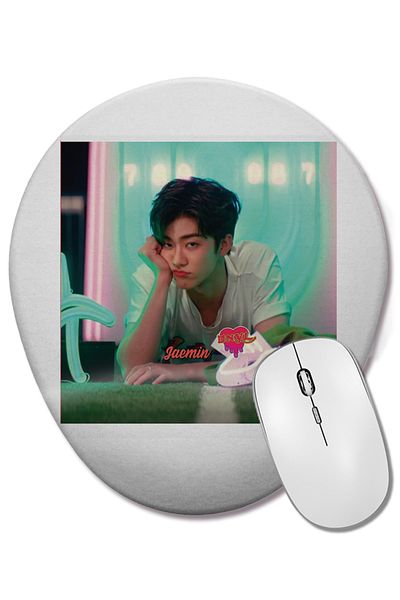 BASKI DÜNYASI Nct Dream Jaemin Dnyl Oval Mouse Pad with Wrist Support