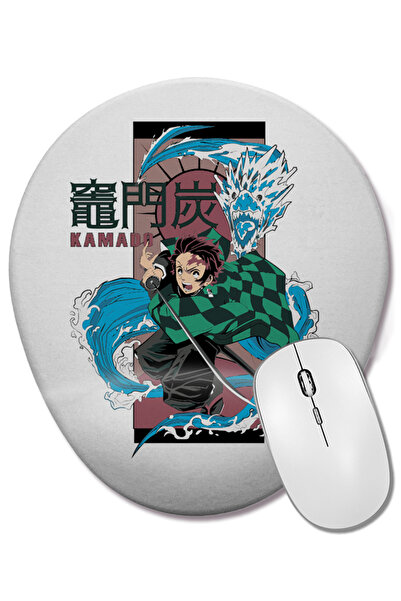 BASKI DÜNYASI Anime Kitmesu No Yaiba Manga Kamado Οβάλ ποντίκι ποντικιού με σ...