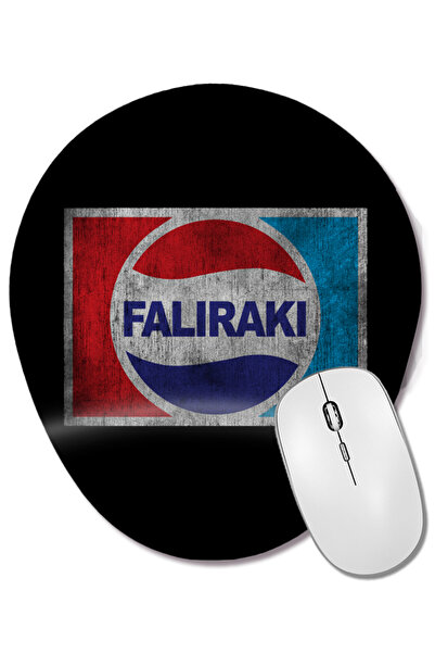 BASKI DÜNYASI Mouse Pad oval cu suport pentru încheietura mâinii cu logo Faliraki Pepsi