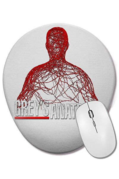 BASKI DÜNYASI Grey's Anatomy 02 Mouse Pad oval cu suport pentru încheietura m...