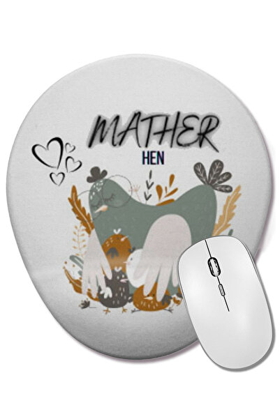 BASKI DÜNYASI Mather Day 2021 MATHER HEN Οβάλ ποντίκι με υποστήριξη καρπού