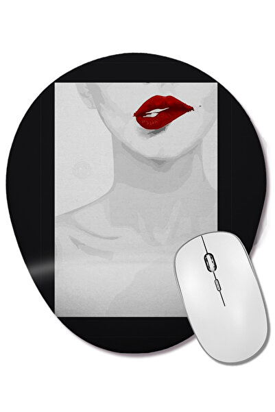 BASKI DÜNYASI Camisetas Migo Οβάλ ποντίκι με οπίσθιο στήριγμα καρπού