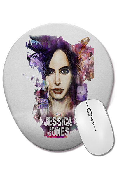 BASKI DÜNYASI Οβάλ ποντίκι Jessica Jones Marvel με στήριγμα καρπού