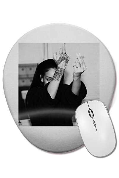 BASKI DÜNYASI Mouse Pad oval Bad Gal cu suport pentru încheietura mâinii