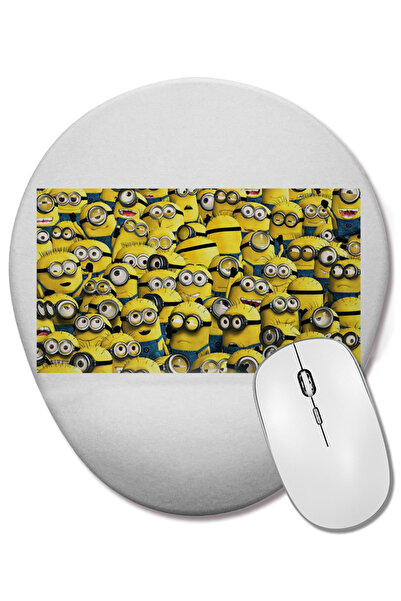 BASKI DÜNYASI Mouse Pad oval Minion 02 cu suport pentru încheietura mâinii