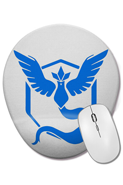 BASKI DÜNYASI Pokemon Go Mystic Blue Team Οβάλ ποντίκι με υποστήριξη καρπού