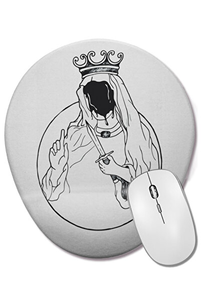 BASKI DÜNYASI Mouse Pad oval Santidade cu suport pentru încheietura mâinii