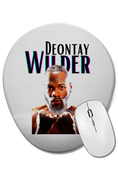 BASKI DÜNYASI Mouse Pad oval Deontay Wilder cu suport pentru încheietura mâinii