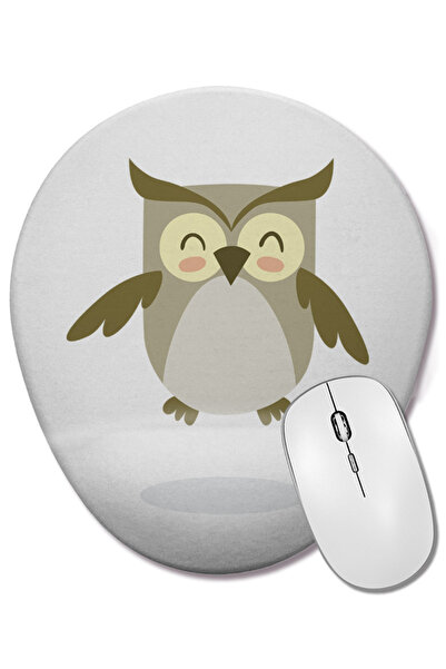 BASKI DÜNYASI Baby Animal - Mouse Pad oval cu suport pentru încheietura mâini...