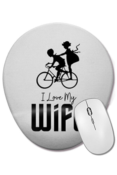 BASKI DÜNYASI Sunt ofensat că ești ofensat, mouse pad oval cu suport pentru încheietura mâinii