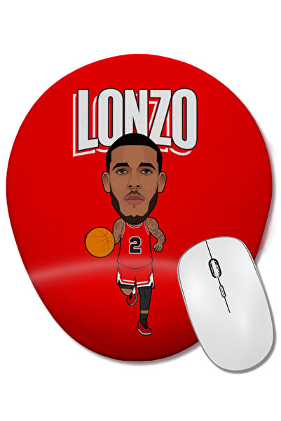 BASKI DÜNYASI Mouse Pad oval Lonzo Ball cu suport pentru încheietura mâinii