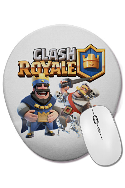 BASKI DÜNYASI Mouse Pad oval Clash Royale cu suport pentru încheietura mâinii