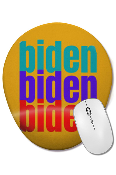 BASKI DÜNYASI Democrat Biden 2024 Election - Mouse Pad oval în stil retro vin...