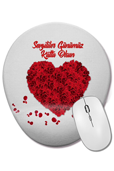 BASKI DÜNYASI Подарък за Свети Валентин за любимия човек 0230 Овална подложка...