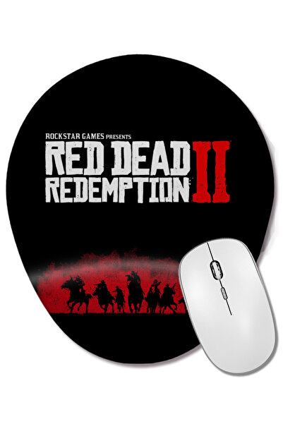 BASKI DÜNYASI Red Dead Redemption 2 03 Mouse Pad oval cu suport pentru încheietura mâinii