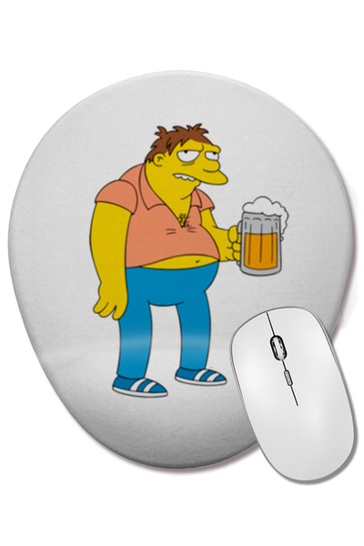 BASKI DÜNYASI Οβάλ ποντίκι ποντικοπολικός σχεδιαστής με οβάλ σχήμα με στήριγμ...