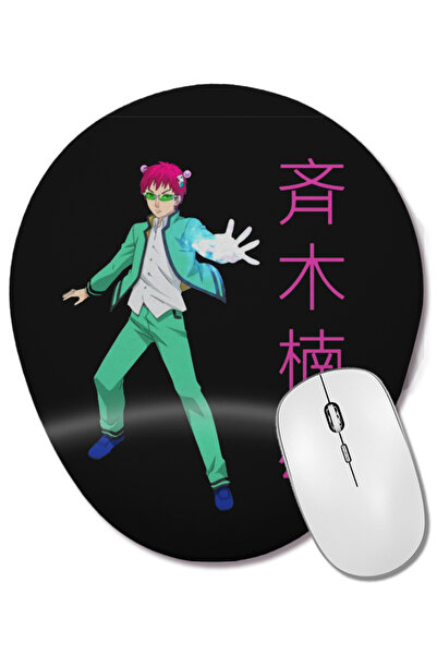 BASKI DÜNYASI Saiki K 01 Mouse Pad oval cu suport pentru încheietura mâinii