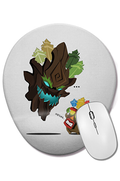 BASKI DÜNYASI Mouse Pad oval Maokai Mascara Crash cu suport pentru încheietur...