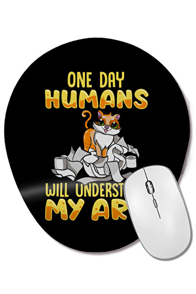 BASKI DÜNYASI Mouse Pad oval cu suport pentru încheietura mâinii, cu motiv de...