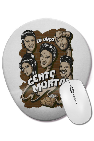 BASKI DÜNYASI Mouse Pad oval Gente Morta cu suport pentru încheietura mâinii