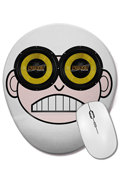 BASKI DÜNYASI Mouse Pad oval DJ Do SOM cu suport pentru încheietura mâinii