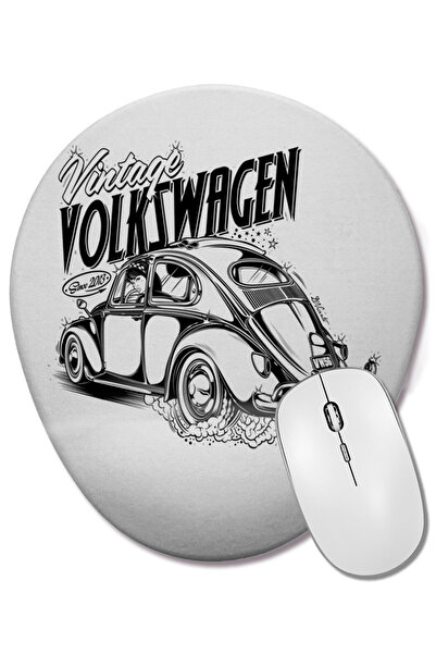 BASKI DÜNYASI Овална подложка за мишка с опора за китката Volkswagen