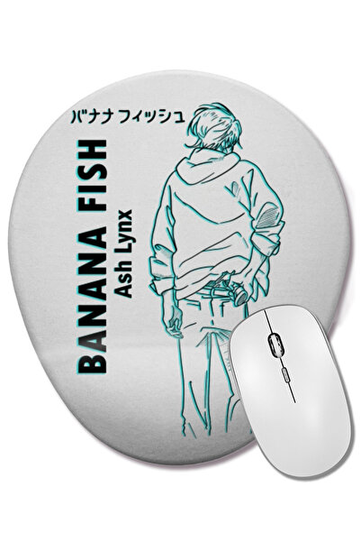 BASKI DÜNYASI Mouse Pad oval Banana Fish Eiji Okumura și Ash Lynx 01 cu supor...