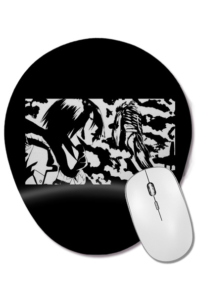 BASKI DÜNYASI Attack On Titan Mikasa Mouse Pad oval cu suport pentru încheiet...