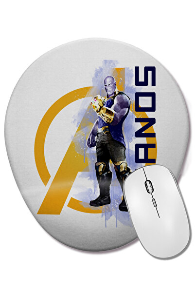 BASKI DÜNYASI Mouse Pad oval Avengers Thanos cu suport pentru încheietura mâinii