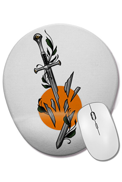 BASKI DÜNYASI Mouse Pad oval Narsil cu suport pentru încheietura mâinii