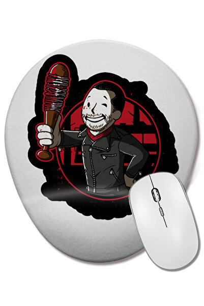 BASKI DÜNYASI Οβάλ ποντίκι ποντικοπολεμικής χρήσης Negan Boy με στήριγμα καρπού