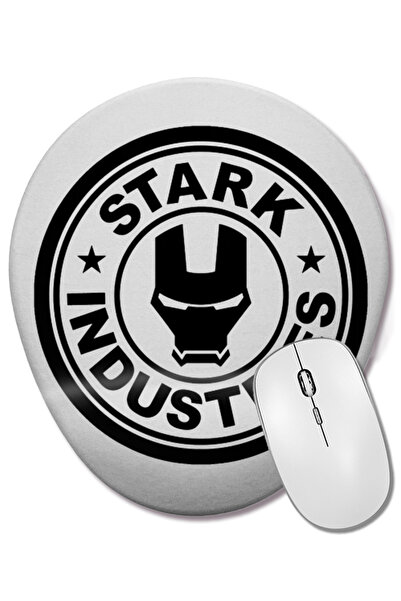 BASKI DÜNYASI Stark Industries Avengers Iron Man 05 Οβάλ ποντίκι με υποστήριξ...