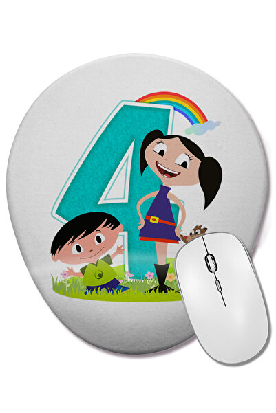 BASKI DÜNYASI Οβάλ ποντίκι με υποστήριξη καρπού Display Show Da Luna 4, δώρο ...