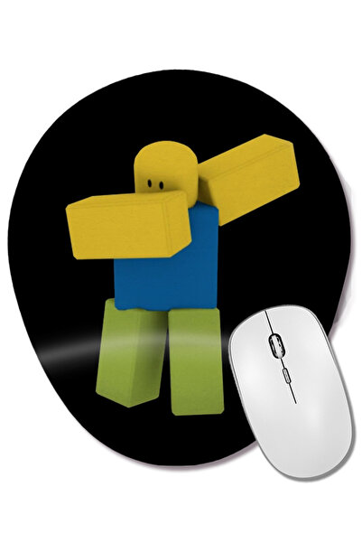 BASKI DÜNYASI Mouse Pad oval Dabbing Roblox Noob Dab cu suport pentru încheie...