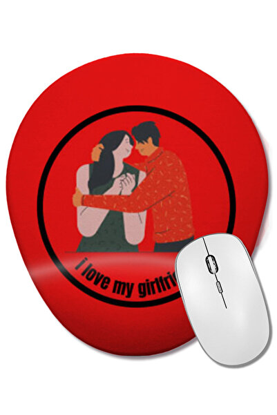 BASKI DÜNYASI Mouse Pad oval cu suport pentru încheietura mâinii, cu grafică ...