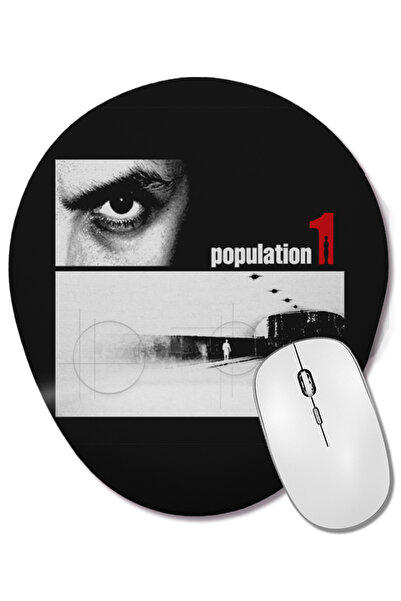 BASKI DÜNYASI Mouse Pad oval cu suport pentru încheietura mâinii Population 1...