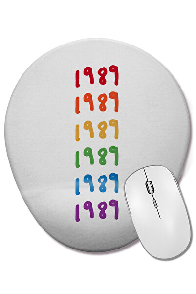 BASKI DÜNYASI 1989 Taylor Swift Mouse Pad oval cu suport pentru încheietura m...