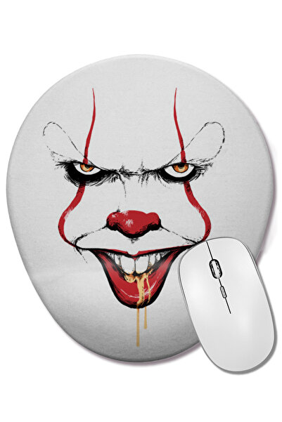 BASKI DÜNYASI Pennywise Clown Spittle ovalna podloga za miša sa podrškom za z...