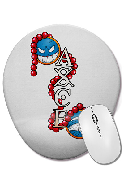 BASKI DÜNYASI Mouse Pad oval Op Asce Tattoo cu suport pentru încheietura mâinii