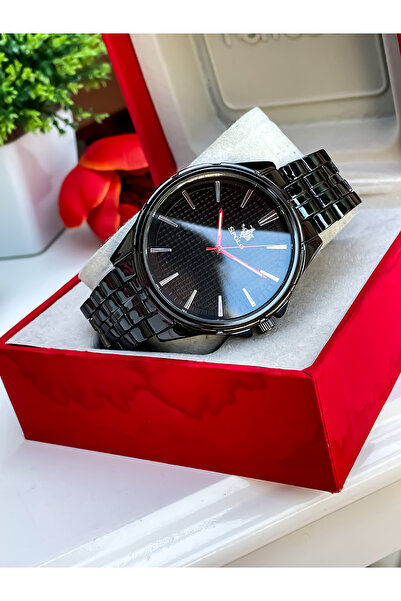 S.POLO New Season Black Color Metal Band Men Wristwatch with Wristband Gift F...