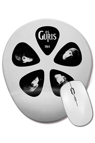 BASKI DÜNYASI Mouse Pad oval Os Guris cu suport pentru încheietura mâinii