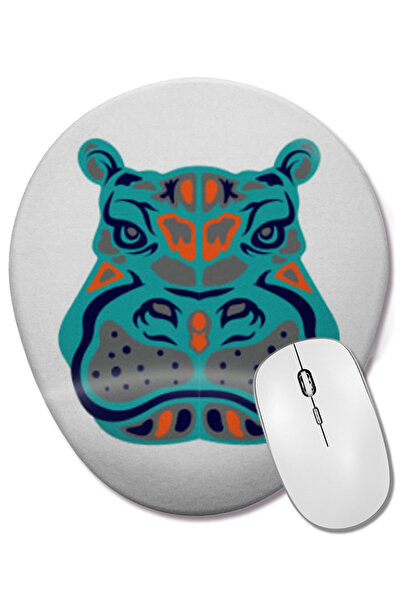 BASKI DÜNYASI Mouse Pad oval cu suport pentru încheietura mâinii, cu desene d...