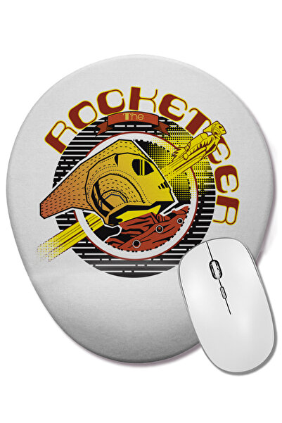 BASKI DÜNYASI Mouse Pad oval The Rocketeer cu suport pentru încheietura mâinii