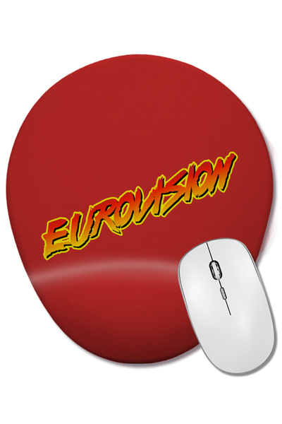 BASKI DÜNYASI Mouse Pad oval cu suport pentru încheietura mâinii cu logo-ul E...