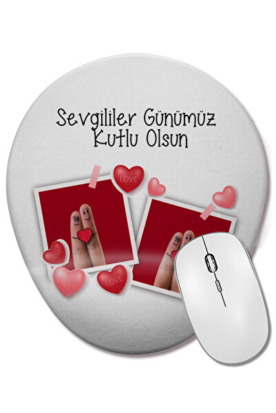 BASKI DÜNYASI Подарък за Свети Валентин за любимия човек 067 Овална подложка ...