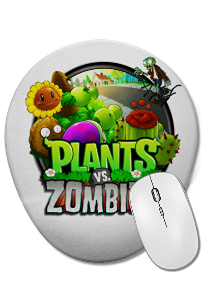 BASKI DÜNYASI Plants vs. Zombies Mouse Pad oval cu suport pentru încheietura ...